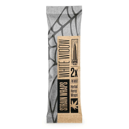 Empire Rolling's King Size Organic Hemp Rolling Papers, eco-friendly and crafted with high-quality, natural materials for a premium smoking experience.White Widow Strain Papers - Premium Terpene-Infused Hemp Wraps - Empire Rolling Papers