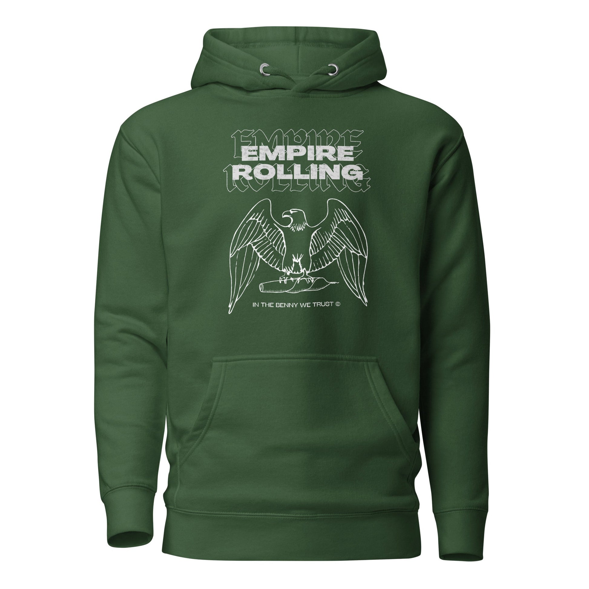 Empire Rolling's King Size Organic Hemp Rolling Papers, eco-friendly and crafted with high-quality, natural materials for a premium smoking experience.Benny's Dominion Hoodie - Empire Rolling Papers